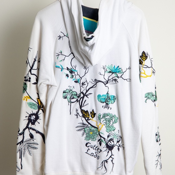 Artful Dodger Cutter Lads Embroidered Zip Up Hoodie - Picture 2 of 2